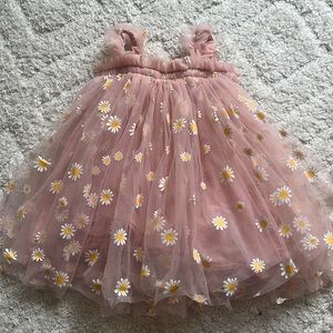 Pink Daisy baby girls dress